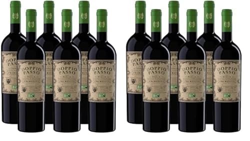 Doppio Passo Primitivo BIO, Rotwein Italien (6 x 0,75l) (Packung mit 2) von Doppio Passo