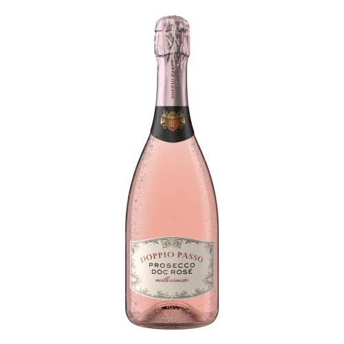 Doppio Passo Prosecco Rosé D.O.C, Prosecco aus Italien (1 x 0,75l) (Packung mit 6) von Doppio Passo