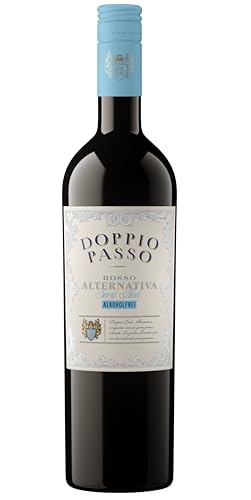 Doppio Passo Rosso Alternativa, alkoholfreier Rotwein aus Italien (1 x 0,75l) (Packung mit 6) von Doppio Passo