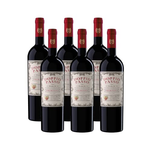 Doppio Passo Primitivo Puglia, Rotwein Italien, 6 x 750ml von Doppio Passo