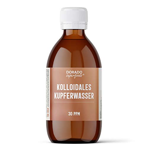 kolloidales Kupferwasser 30 ppm | 1000 ml in medizinischen Braunglasflaschen - Dorado Superfoods® von Dorado Superfoods