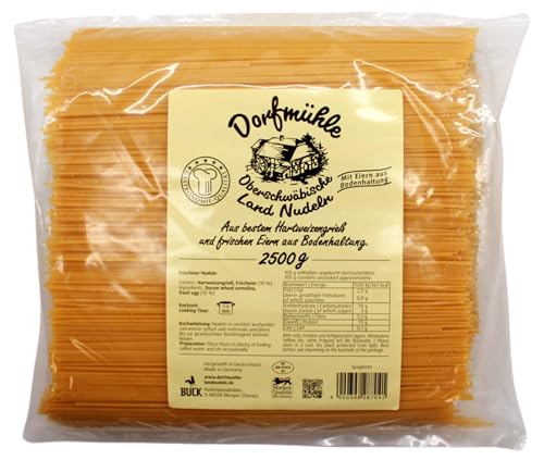 Dorfmühle Oberschwäbische Land Nudeln Spaghetti, (1 x 2.5 kg) von Dorfmühle