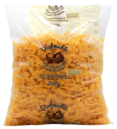 Dorfmühle Oberschwäbische Land-Nudeln Wellenbandnudeln, (1 x 2.5 kg) von Dorfmühle