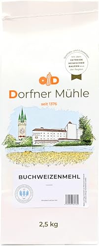 Buchweizenmehl Dorfner Mühle - Vollkornmehl aus 100% Buchweizen ohne Zusätze (5000, Gramm) von Dorfner Mühle