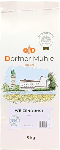 Weizendunst [5kg] - Wiener Grießler, Spätzlemehl ein doppelgriffiges Mehl aus Bayern - 100% Weizen ohne Zusätze von Dorfner Mühle