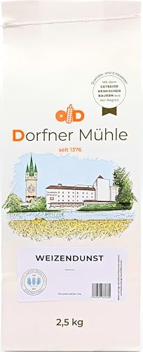 Weizendunst [2,5kg] - Wiener Grießler, Spätzlemehl ein doppelgriffiges Mehl aus Bayern - 100% Weizen ohne Zusätze von Dorfner Mühle