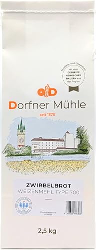 Weizenmehl Type 700 [2,5kg] - Zwirbelbrotmehl aus Bayern - 100% Weizen ohne Zusätze von Dorfner Mühle