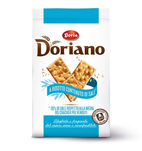 3x Doria Doriano Crackers ohne Salzkörner Salzgebäck gesalzen 700g kekse von Doria