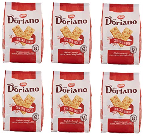 6x Doria Doriano Crackers salati Salzgebäck gesalzen 700g kekse gebäck von Doria