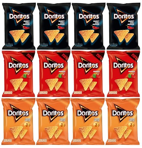 Doritos 12er Party-Mix (12x110g 4x Sweet Pepper / 4x Paprika / 4x Nacho Chesse) von Doritos