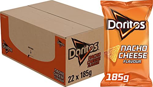 Doritos Nacho Käsechips | Doritos | Nacho-Käse-Tortilla-Chips | Gesamtgewicht 185 Gramm von Doritos