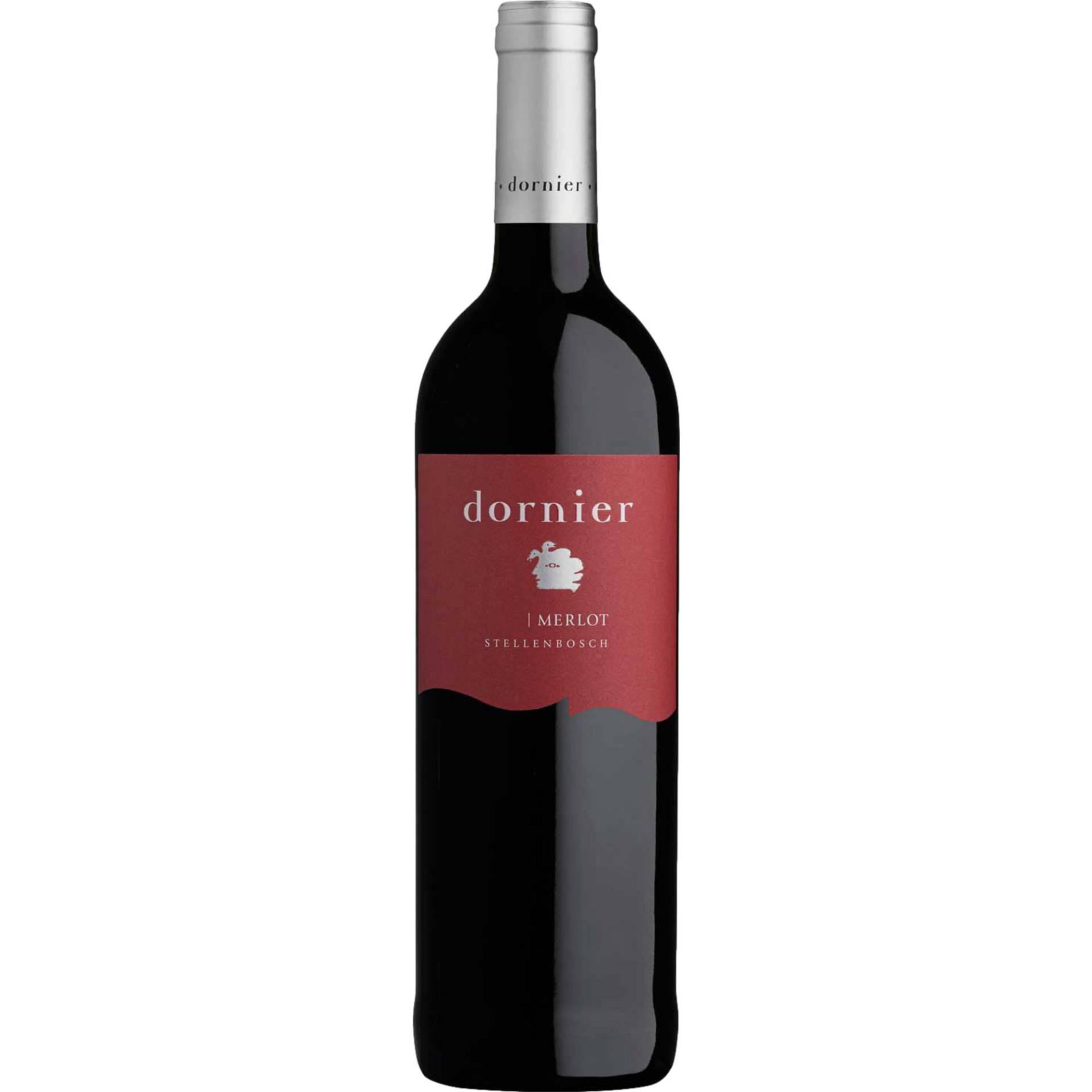 Dornier Merlot, WO Stellenbosch, Western Cape, 2019, Rotwein von Dornier, Dornier Road, Upper Blaauwklippen Rd, 7600 Stellenbosch, Südafrika / CAPREO GmbH- Gildeweg 10- 46562 Voerde- De