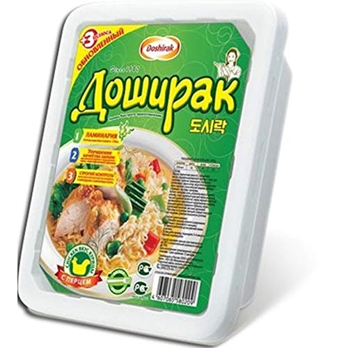 Doschirak Instant Nudelsuppe mit Hühnerfleischgeschmack scharf 24er Pack (24 x 90 g) Nudelgericht von Doshirak