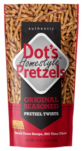 Dot's Bretzels Original Gewürzte Brezel Twists, gesunde Kinder-Snacks, 473 ml, Lebensmittelgröße von Dot's Homestyle Pretzels