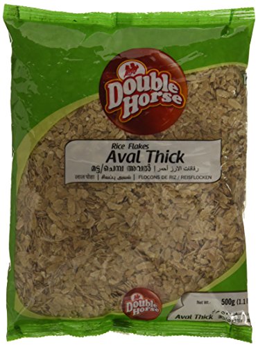 Double Horse Poha/Rote Reisflocken dick (500g) von Double Horse