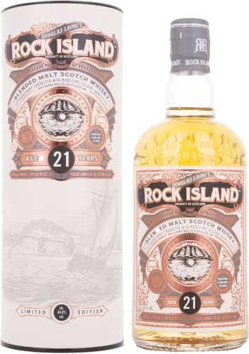 Douglas Laing Rock Island 21 Years Old Blended Malt Scotch Limited Edition Whisky (1 x 0.7 l) von Douglas Laing & Co.