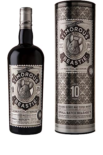 Timorous Beastie 10 Years Old | Highland Blended Malt Scotch Whisky | der ultimative Highland Charakter | ungefärbt und nicht kältefiltriert | Gerste und Honig im Geschmack | 46,8% Vol. | 0,7 Liter von Douglas Laing & Co.