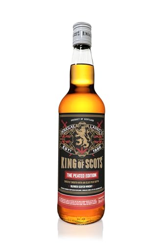 King of Scots Peated | Blended Scotch Whisky | vollmundig rauchiger Geschmack | Douglas Laing | 40% Vol. | 0,7 Liter von King of Scots