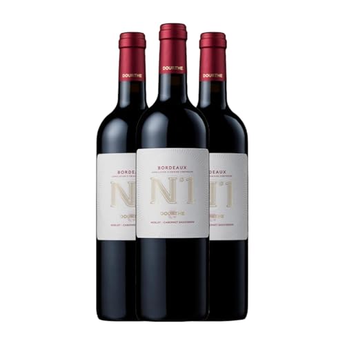 Dourthe Nº 1 Rouge Bordeaux 75 cl Rotwein (Karton mit 3 Flaschen von 75 cl) von Dourthe