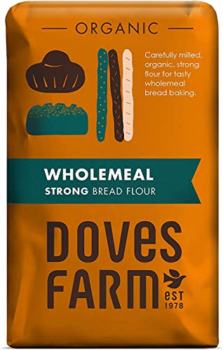 Doves Farm Organic Strong Wholemeal Bread Flour 1.5 kg (Pack of 5) von Doves Farm