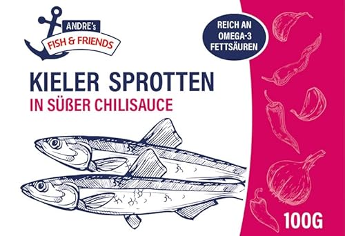 Andre´s Fish & Friends Sprotten in Sweet-Chili-Sauce von Dovgan