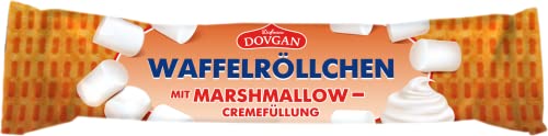 DOVGAN Waffelröllchen mit Marshmallowfüllung von Dovgan