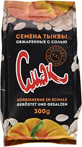 Dovgan Kürbiskerne ungeschält, geröstet und gesalzen, 4er Pack (4 x 300 g) von Dovgan