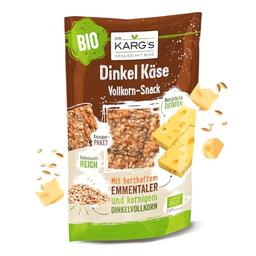 Dr. Kargs Bio Dinkel Käse Vollkorn knusprig quadratige Snack 110g von Dr Karg