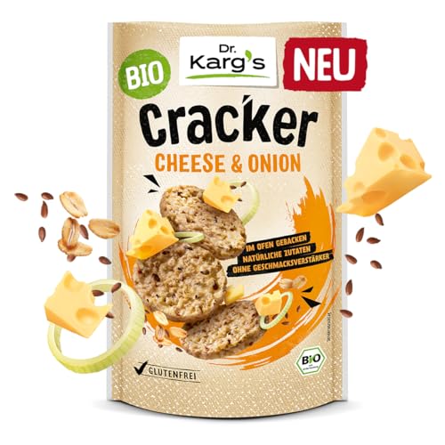 Dr. Kargs Cheese und Onion Cracker herzhaft würzig knusprig 85g von Dr Karg