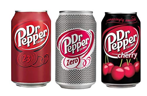 Dr. Pepper Mix (72 x0,33L Dosen) EINWEG (24 x Regular 24 x Zero 24 x Cherry) von Dr Pepper