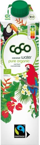 Dr. Antonio Martins - Coconut Water Pur | 100% Bio-Cocoswasser I Natürlich Erfrischend I Ohne Zusatzstoffe I Vegan I Bio | FAIRTRADE (1x 1000 ml) von Dr. Antonio Martins