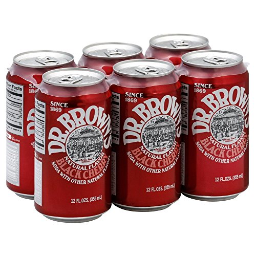 Dr. Browns Soda Black Cherry, 300 ml, 6 Stück von Dr. Brown's