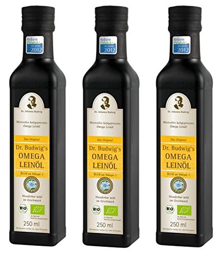 Dr. Budwig's Omega Leinöl bio 3 x 250ml von Dr. Budwig