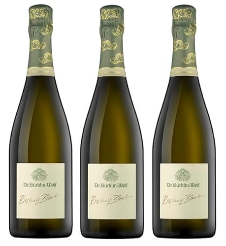 3x 0,75l - 2019er - Dr. Bürklin-Wolf - Riesling Brut - Sekt Pfalz - Deutschland - Schaumwein brut von Dr. Bürklin-Wolf