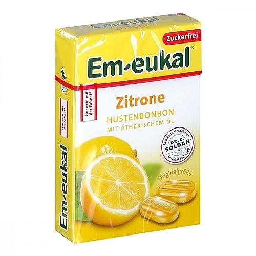 Em Eukal Bonbons Zitrone zuckerfrei Box 50 g von Dr. C. SOLDAN GmbH
