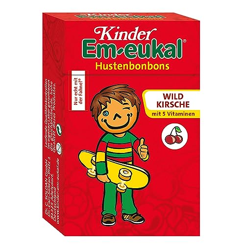 Kinder Em-eukal Hustenbonbons mit 5 Vitaminen, Wildkirsche, Zuckerhaltig, 40 g von Em-eukal