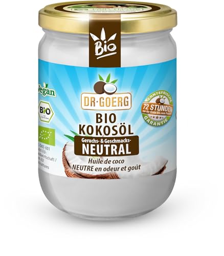 Dr. Goerg Premium Bio-Kokosöl neutral / Bio-Kokosspeisefett (6 x 500 ml) von Dr. Goerg