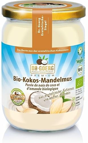 Premium Bio-Kokos-Mandelmus 6 x 500 gr von Dr. Goerg