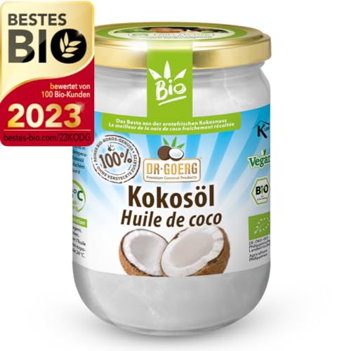 Premium Bio-Kokosöl 2 x 500 ml von Dr. Goerg