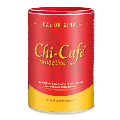 Dr. Jacob's Chi-Cafe proactive 360 g Dose I Kaffeehaltiges Getränkepulver I wild und würzig I mit Akazienfaser Ballaststoffen, Kaffee, Guarana, Ginseng, Kaffee-Gewürzen I 72 Tassen von Dr. Jacob's