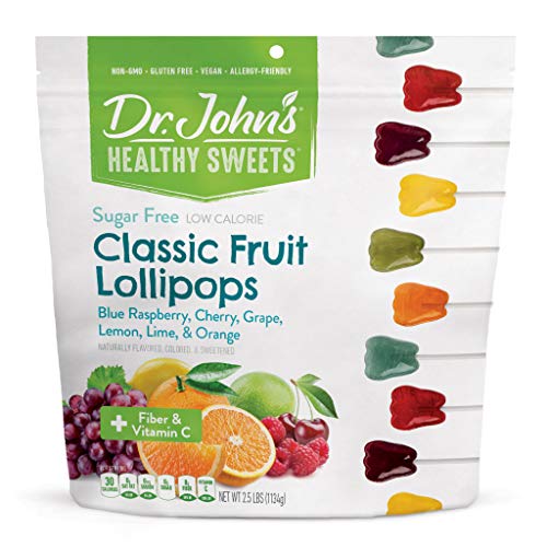 Dr. John's Healthy Sweets Zuckerfreie Zahn Lutscher Klassische Früchte 2,5 Pfund von Dr. John's Healthy Sweets