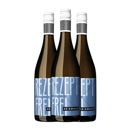 Dr. Koehler Rezeptfrei Trocken Rheinhessen 75 cl Sin Alcohol Weißer Sekt (Karton mit 3 Flaschen von 75 cl) von Dr. Koehler