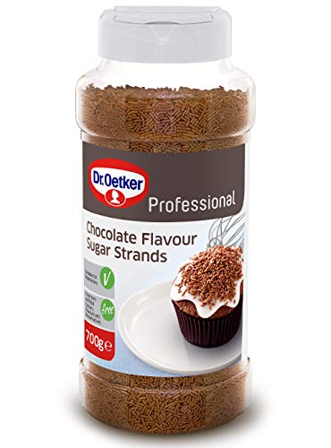 Dr Oetker Professional Chocolate Sugar Strands - Pack Size = 1x700g von Dr. Oetker