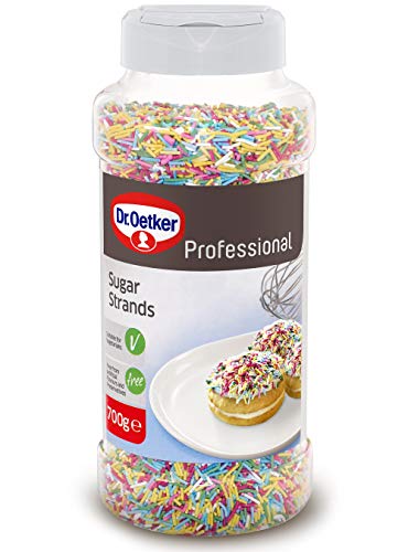 Dr Oetker Professional Coloured Sugar Strands - Pack Size = 1x700g von Dr. Oetker