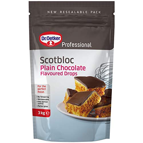 Dr Oetker Professional Scotbloc Plain Chocolate Drops - Pack Size = 1x3kg von Dr. Oetker