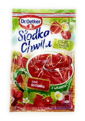 Dr Oetker Slodka Chwila Kisiel Wild Strawberry 5er Pack 5x31,5g/5x1,28,3g Eastern European Jelly Dessert von Dr. Oetker