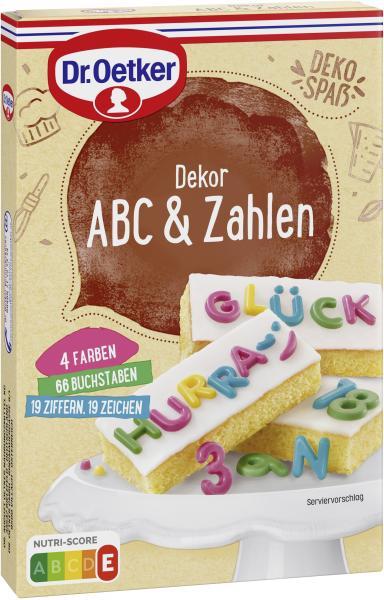 Dr. Oetker Dekor ABC & Zahlen von Dr. Oetker