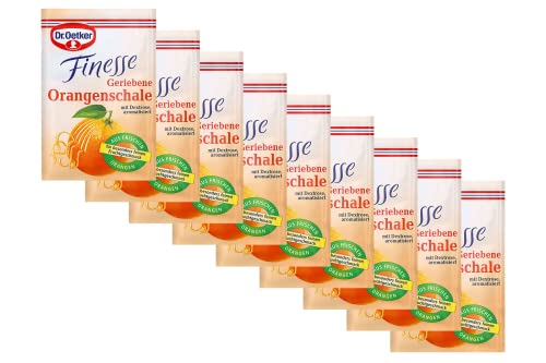 Dr. Oetker Finesse Orangen-Zest zum Backen, 6 g, 9 Stück von Dr. Oetker