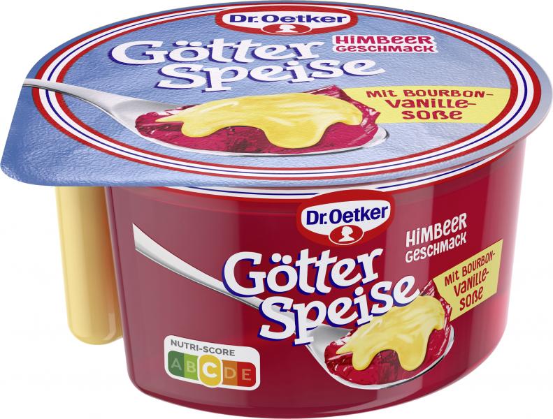 Dr. Oetker Götterspeise Himbeer & Vanillesauce von Dr. Oetker