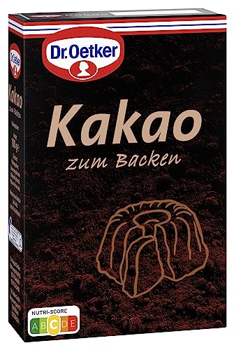 Dr. Oetker Kakao zum Backen, 11 x 100 g, ohne Zuckerzuatz, vollmundiges Aroma für köstliche Desserts, Pudding & Trinkschokolade, Backkakao für Schokoladen-Kuchen, vegan von Dr. Oetker